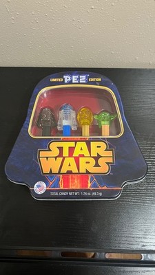 Star Wars Limited Edition Collectible Pez Dispensers Set In Darth Vader Tin