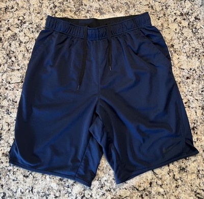 Nike Men's Totality Dri-FIT Versatile 9'' Shorts - Navy with Black Logo - Small
