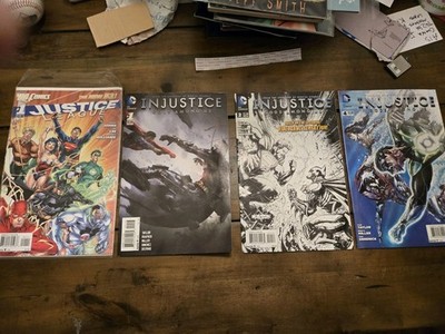 INJUSTICE GODS AMONG US #2 BLACK WHITE SKETCH  VARIANT COVER  DC With Others