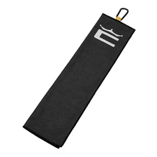 NEW Cobra Tri-Fold 2023 Golf Towel Black - 5.65" x 20.5"
