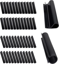 48 Pack Windproof Winter Pool Cover Clips - 2 Shapes Double Protection Pool Cove