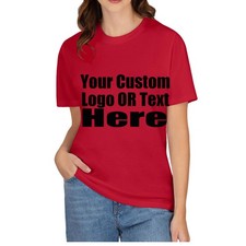 Men's Personalized Custom T-Shirt Print Your Logo Photo Custom Made Shirt Women