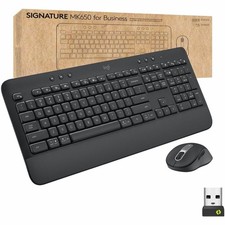 Logitech Signature MK650 Keyboard Mouse Combo for Business, Graphite 920-010909