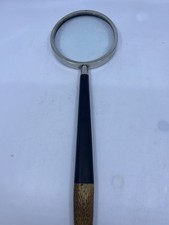 ART NOUVEAU LONG HANDLE ANTIQUE DESK MAGNIFYING GLASS  18 NEEDS RESTORATION