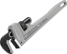 Image of DURATECH 10-Inch (250 Mm) Pipe Wrench, Heavy Duty Aluminum Straight Pipe Wrench,