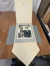 Vintage 8x10”  StatePoliceman With Doberman Canine Partner Photo - 50-60s