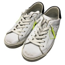 Sneakers modello Philip taglia 37 stile bianco pelle AFC34 usate STOC-0