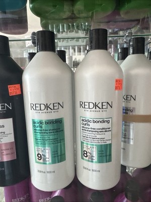 Redken Acidic Bonding Curls Shampoo & Conditioner 33.8oz/1000ml Set Pair NEW!
