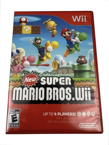 New Super Mario Bros. Wii (Nintendo Wii, 2009) Complete In Box