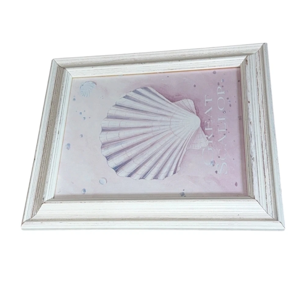 Vintage Coastal Seashell Print “Shells I” – Framed 8×10 Nautical Beach Decor - Image 4 of 4
