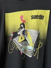 Suede Band Shirt, Suede Classic Style Black Unisex Shirt Reprint WA1553