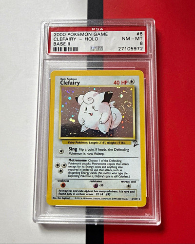 Clefairy graded PSA 8 for sale on eBay