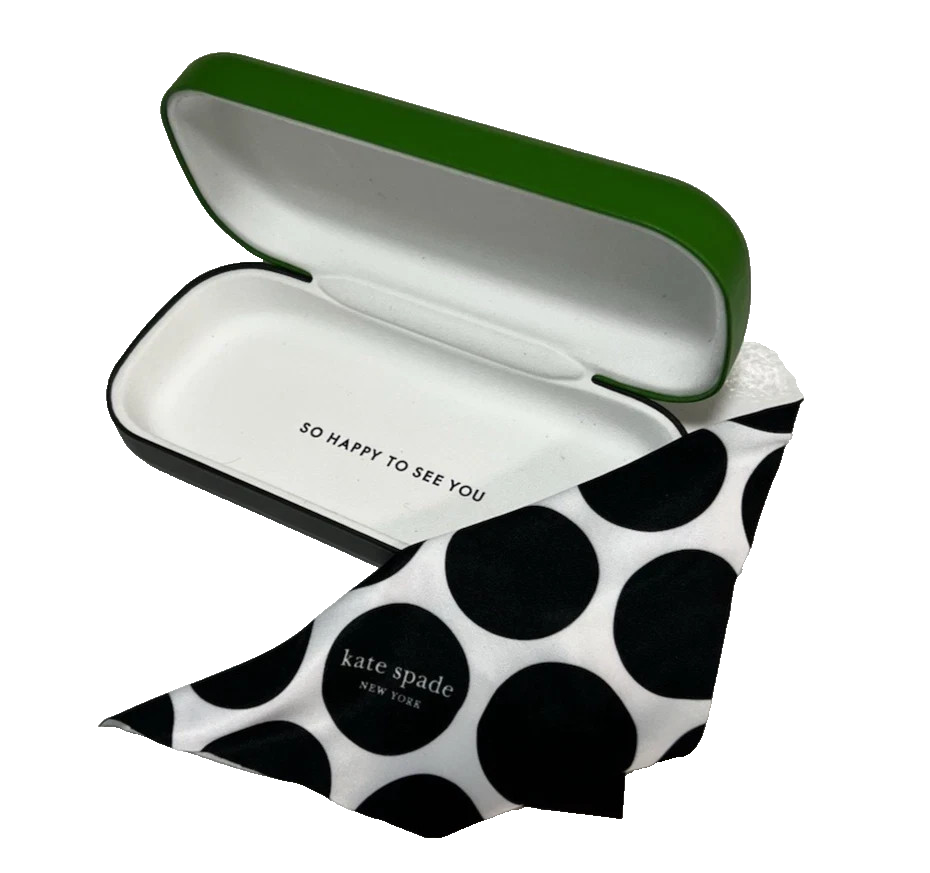 KATE SPADE GREEN BLACK AUTHENTIC SUNGLASSES EYEGLASSES HARD  display picture 1