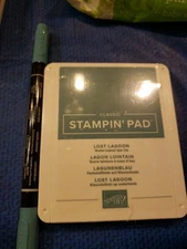 STAMPIN UP - Lost Lagoon SET - NEW Ink Pad and Euc Marker Lot Blue Green Gray 