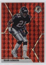2020 Panini Mosaic Red Mosaic Prizm Deion Sanders #18 HOF 10sj