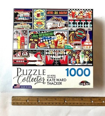 CraZArt Puzzle Collector ''50s Retro Collage  1000 Pc Jigsaw Puzzle - COMPLETE