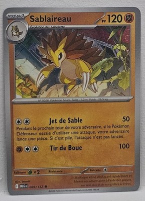 CARTE POKEMON SABLAIREAU 069/132 MEGA EVOLUTION ME01 FR