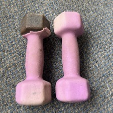 2x Physical Company 1.5kg Purple Weights Set Used, Okay Condition