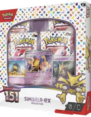 Pokemon 151 Simsala ex Kollektion DEUTSCH NEU & OVP Karmesin & Purpur MEW Glurak