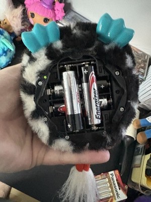 2012 Furby Boom! Black White Zebra Zig Zag Striped Interactive Toy