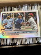 2022 Topps #48 Guerrero Jr./Perez/Ohtani  Silver Foil parallel PWE Ding Read