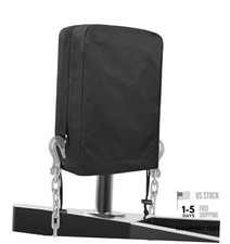 RV Electric Tongue Jack Cover - Weatherproof 900D Oxford Black- 900D Oxford