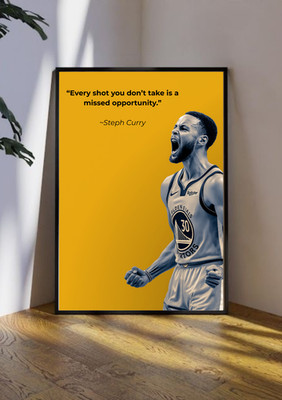 Stephen Curry Poster Motivationszitat Poster Basketball Wandbild