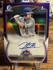 2023 Bowman 1st Bowman Purple Refractor Auto/250 Nick Morabito #CPA-NM🔥Mets🔥