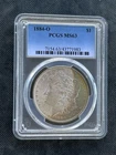 1884-O Morgan Dollar $1 PCGS MS63 Crescent Toner