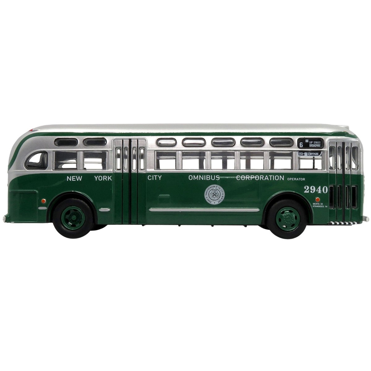 ICONIC REPLICAS 1/43 1948 GM TDH 3610 BUS NEW YORK CITY OMNIBUS 