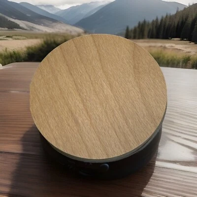Wholesale Round Wood Wooden Coaster 10cm Diameter - Natural & Unvarnished - UK - Image 1 of 2