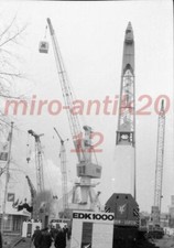 Foto negativo, DDR anni '60, visita Fiera di Lipsia, gru, 5026-835/62