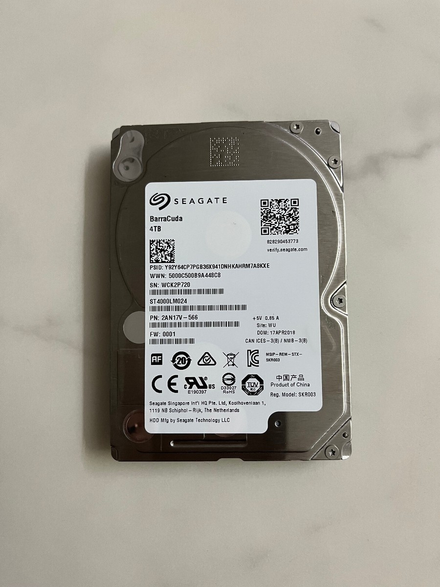 4TB HDD 116時間 ST4000LM024-2AN17V Amazon.com: Seagate BarraCuda Internal Hard Drive 4TB SATA