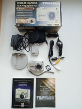 Traveler DC-XZ6 Digital Kamera Foto Camera Silber Zubehörpaket Top Zustand