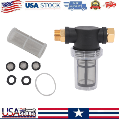 #ad Garden Hose Inlet Filter for High Pressure Washer Sediment Filter Attachment x4 $7.69