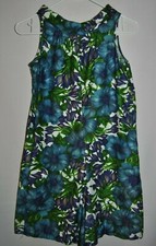 Women's Vintage SEARS Multi Color Floral Design Romper Size 8 Cotton Sleeveless
