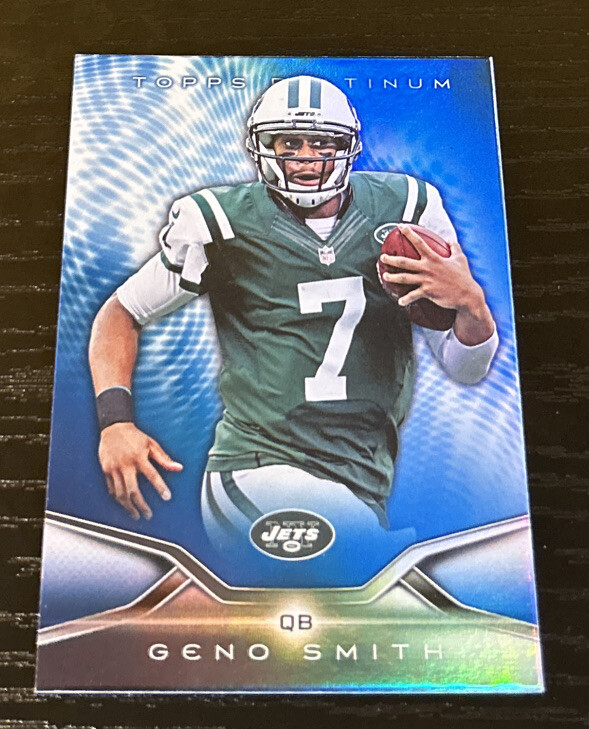 2014 Topps Platinum Geno Smith Blue Parallel