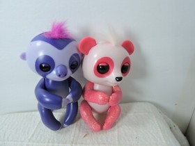 Wow wee baby panda polly pink and purple sloth fingerlings so cute