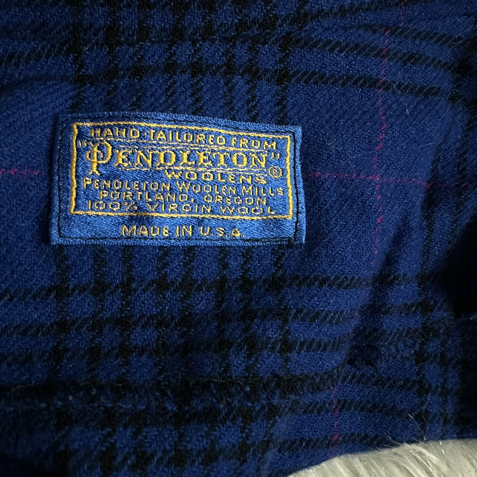 Pendleton vintage flannel  wool  pullover jacket … - image 10