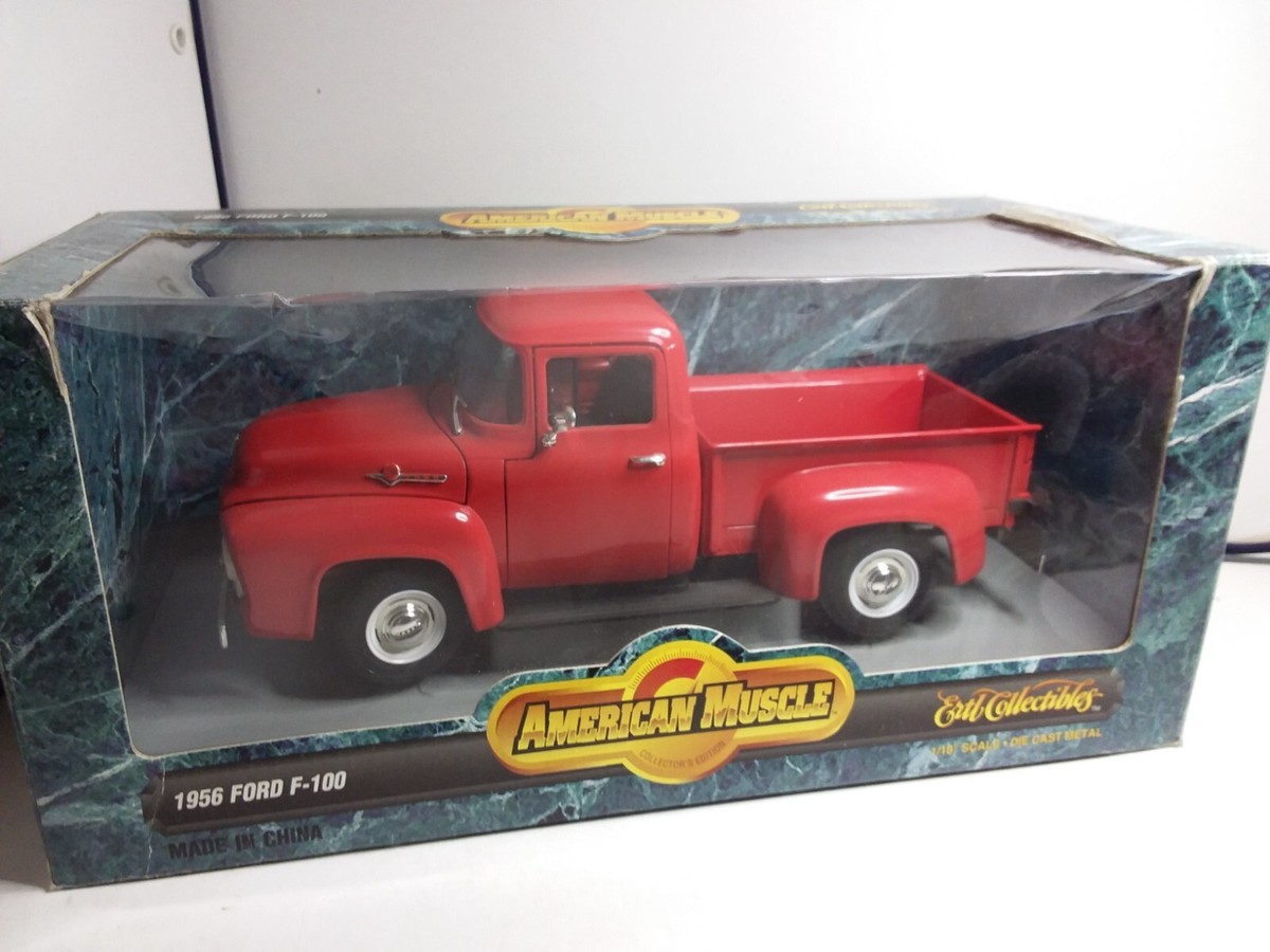 AMERICAN MUSCLE ERTL 1/18 1956 FORD F-100 TRES BON ETAT EN