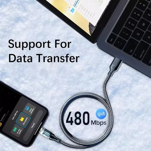 120 W Superschnelles Usb-Typ-C-Ladekabel Für Mobiltelefone Mit Display - Bild 2 von 22