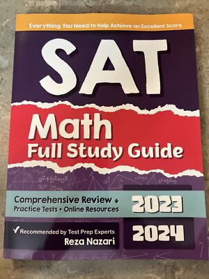 SAT Math Full Study Guide  Comprehensive Review  +Practice Tests 2023/2024