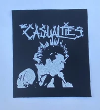 The Casualties Cloth Patch Sew On Badge Punk Rock  Approx 4.25" X 4.75" (CP54)