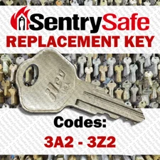 Sentry Safe Replacement Key Cut To Your Code 3A2 - 3Z2