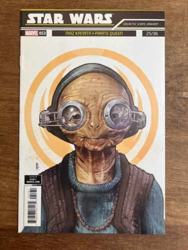 Star Wars 53 Marvel Comics Galactic Icon Maz Kanata Variant Rod Reis CON 2018