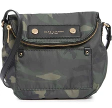 Marc Jacobs Preppy Mini Natasha Nylon Messenger Crossbody Bag ~NWT~ Camo