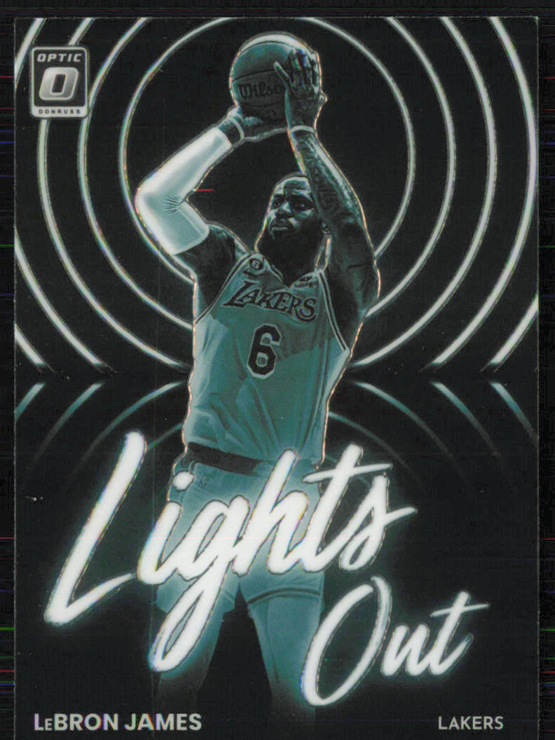 LeBron James 2022-23 Donruss Optic Lights Out #6 Los Angeles Lakers