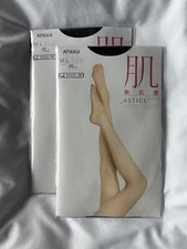 NEW Japanese Brand Atsugi Stocking/ Pantyhose Black Color (480), Size M-L