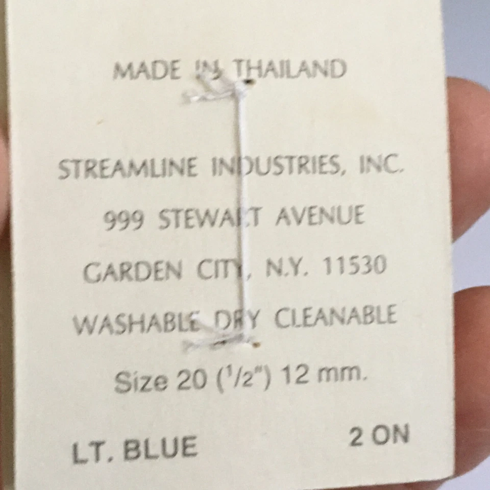 VINTAGE OLD STORE STOCK 1/2" BLUE BIRD BUTTONS 4 STREAMLINE HTF - Image 2 of 2