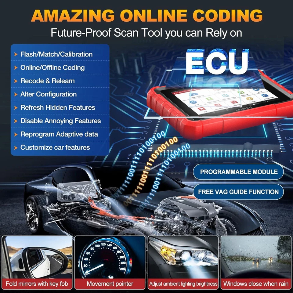 2025 LAUNCH X431 PRO ELITE V5.0 PRO 5 OBD2 Diagnostic Tool ALL SYSTEM ECU Coding - Image 2 of 4